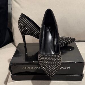 New York & Company Black Studded Heels
